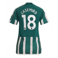 Manchester United Casemiro #18 Replica Away Shirt Ladies 2023-24 Short Sleeve